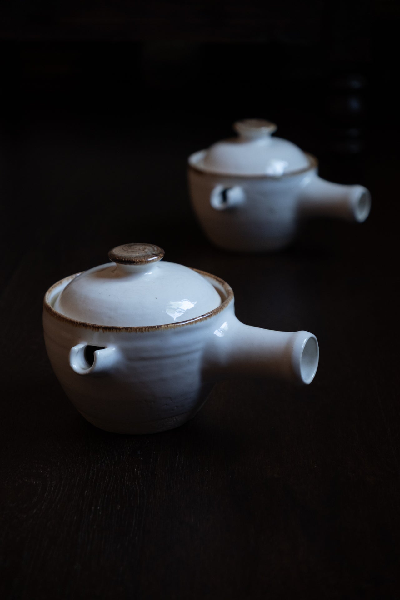 白釉・耐熱片手鍋