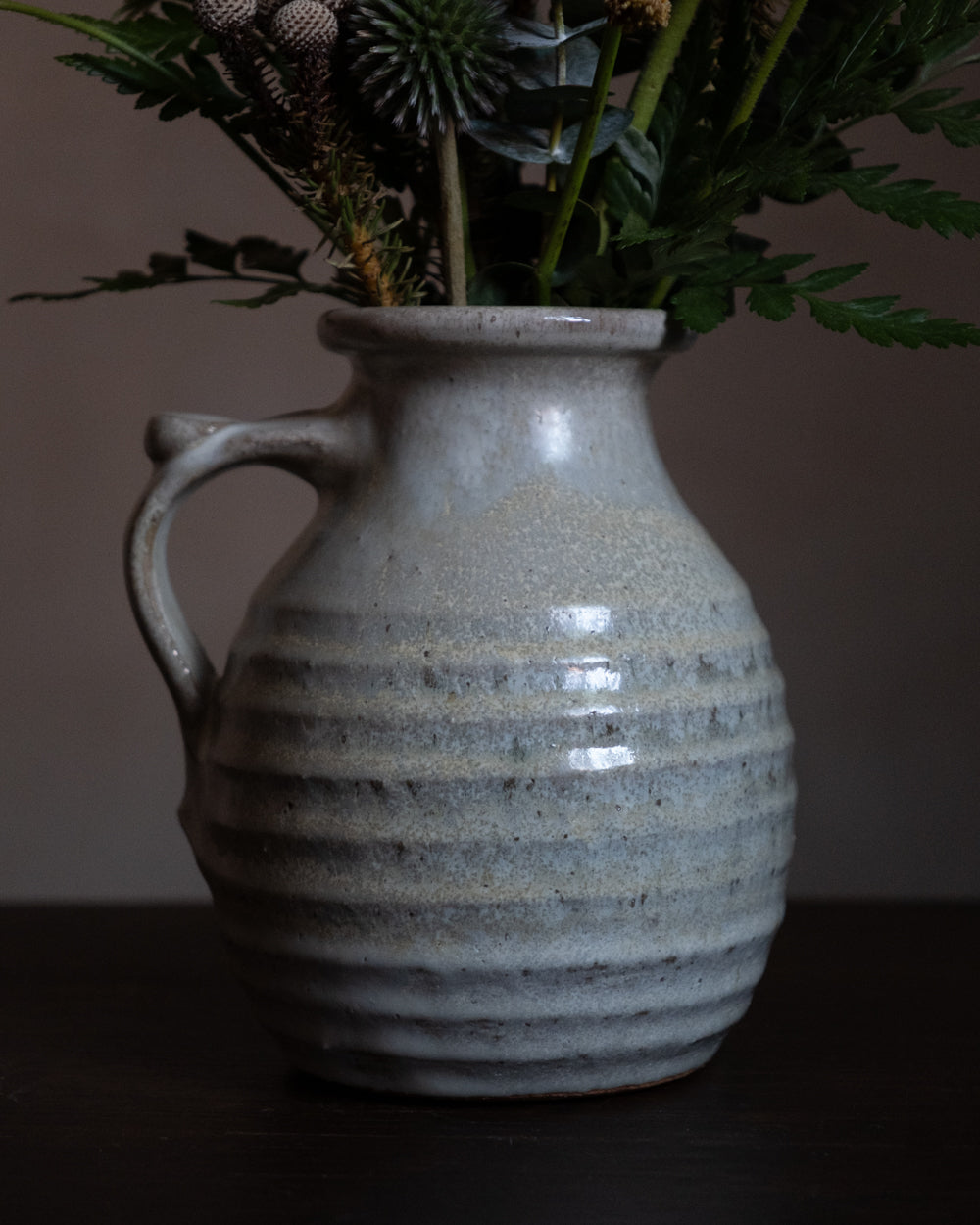 米糠釉・橫紋壺