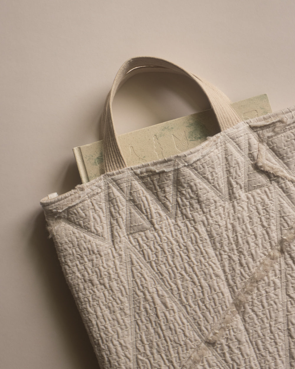 刺子織布包 | 本白