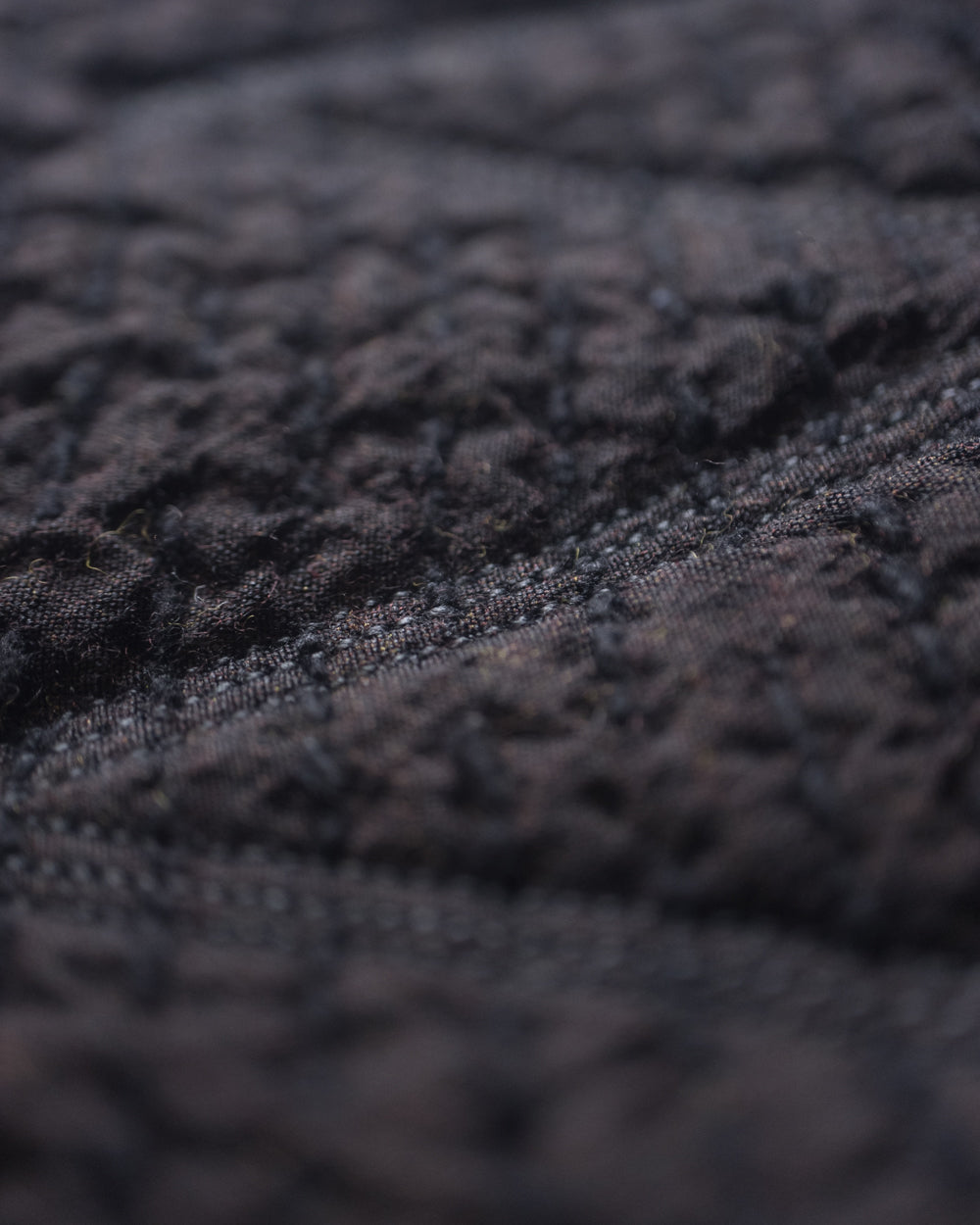 刺子織布包 | 墨茶