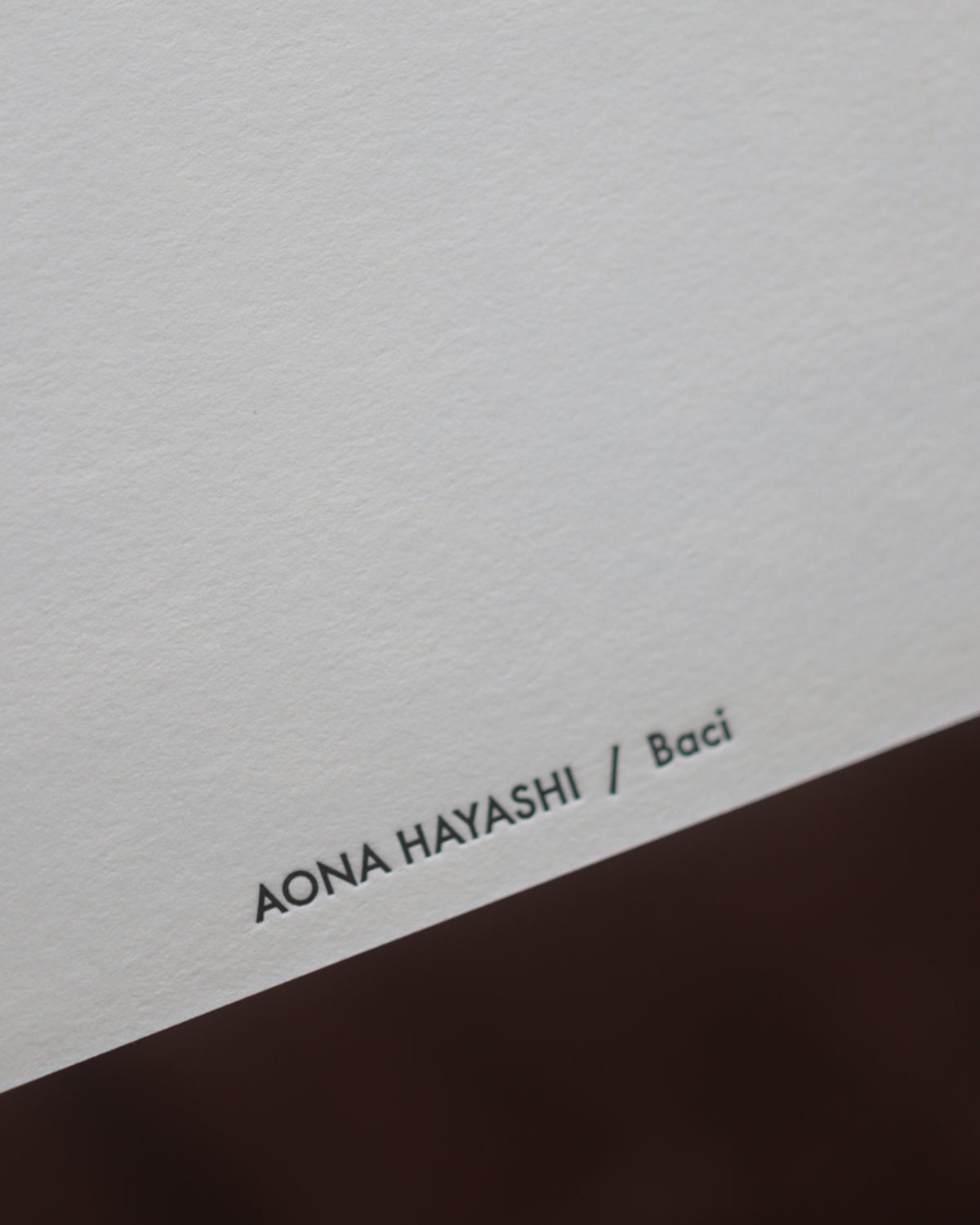 《凸凸凸凸》活版印刷明信片