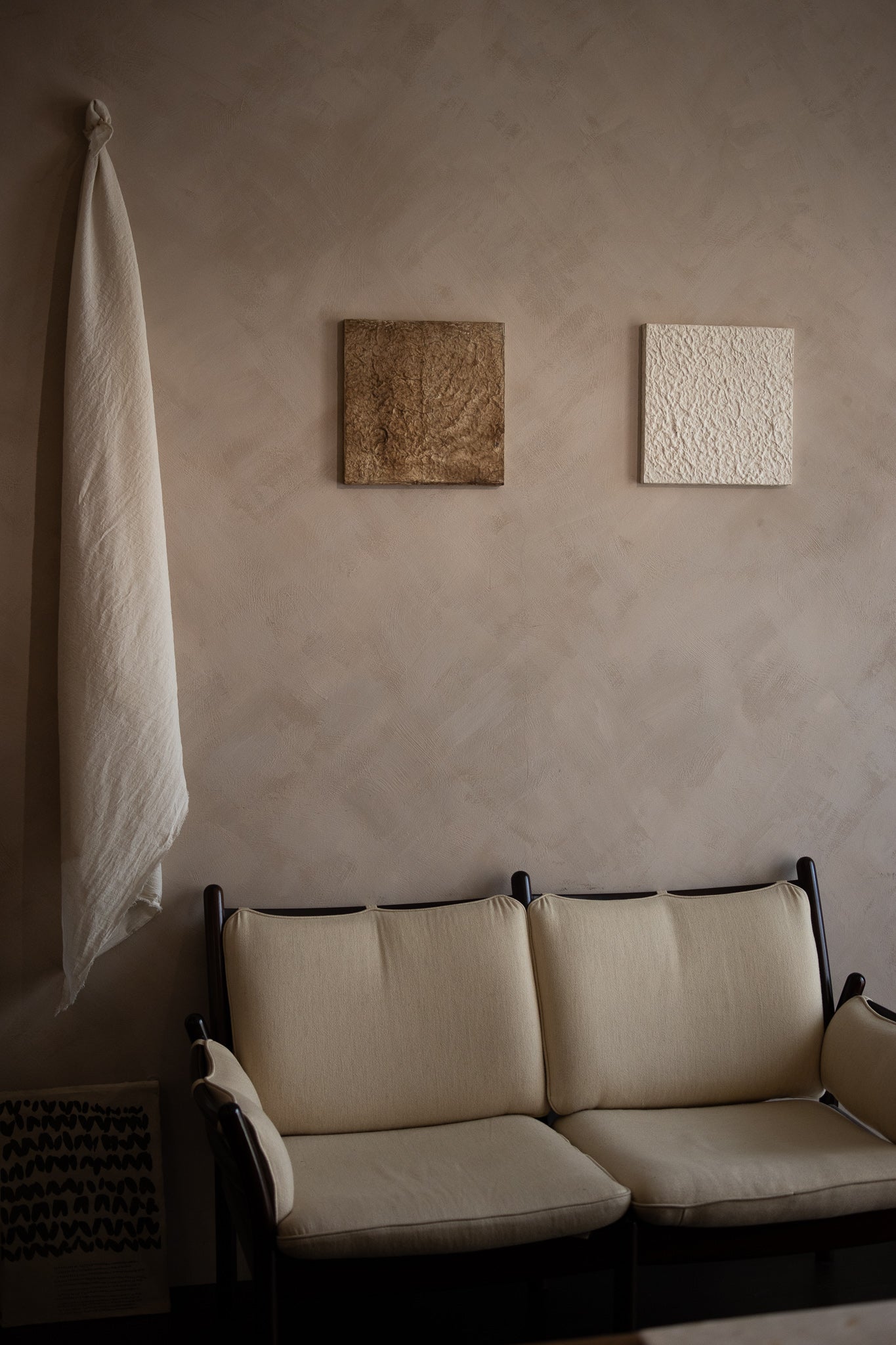 和紙壁掛作品|秋の暮