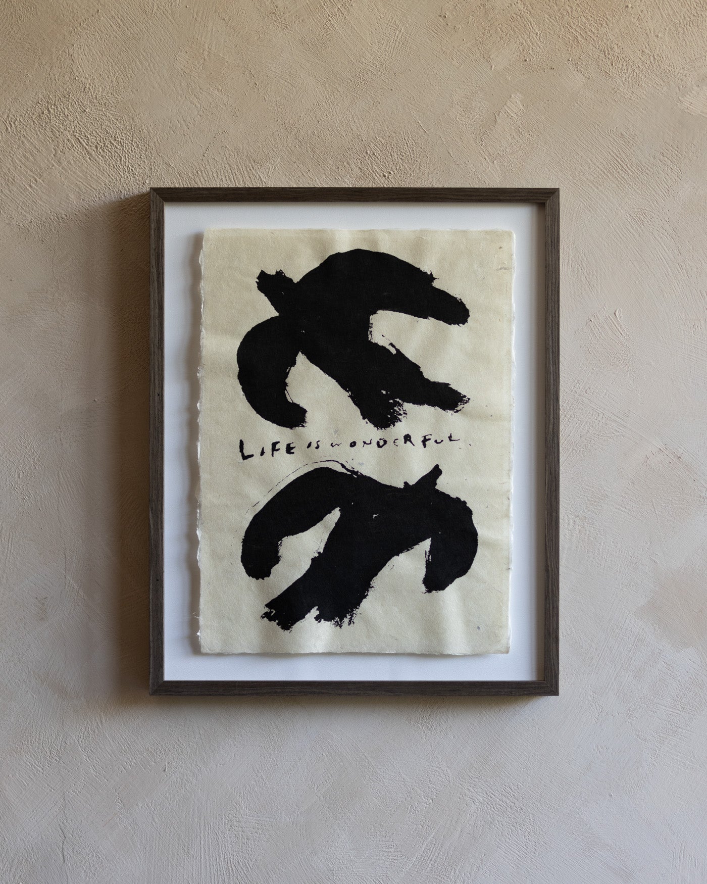 和紙絹印畫|片栗花