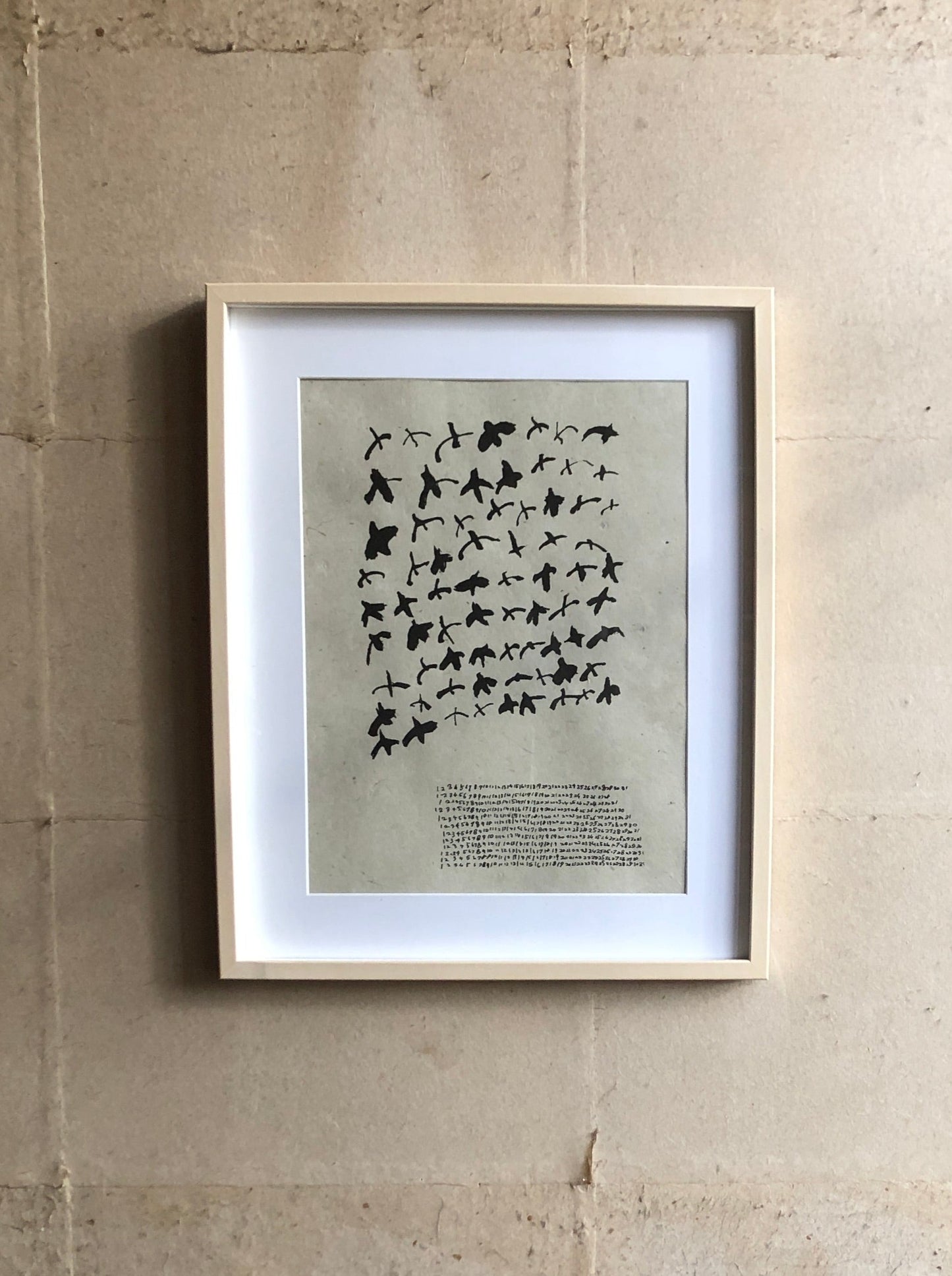 和紙曆|遠山渡鳥