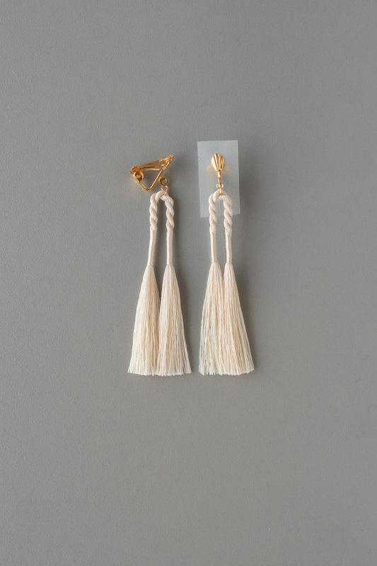 雙結流蘇｜耳環 08 （現貨）