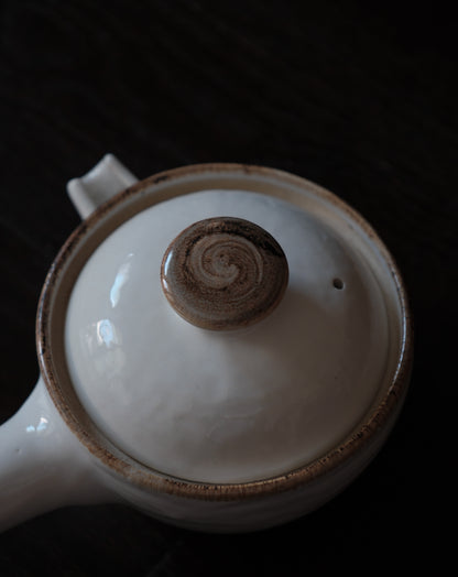 白釉・耐熱片手鍋