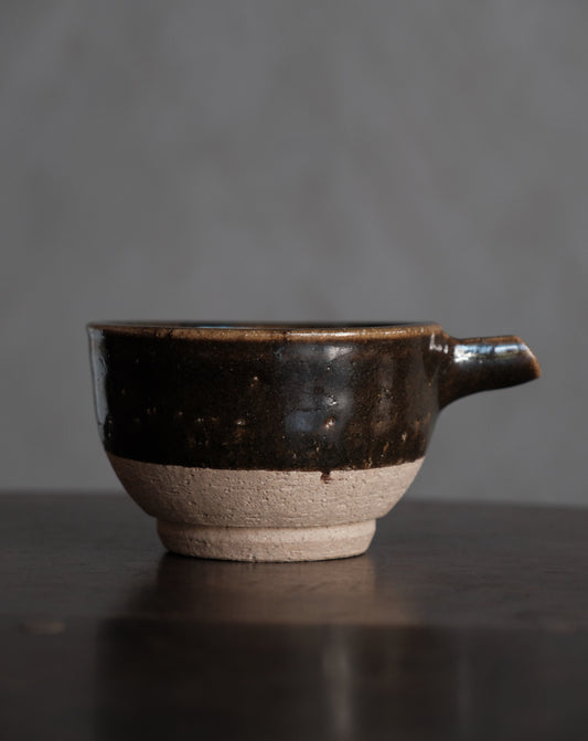 黑柿釉・五寸片口缽