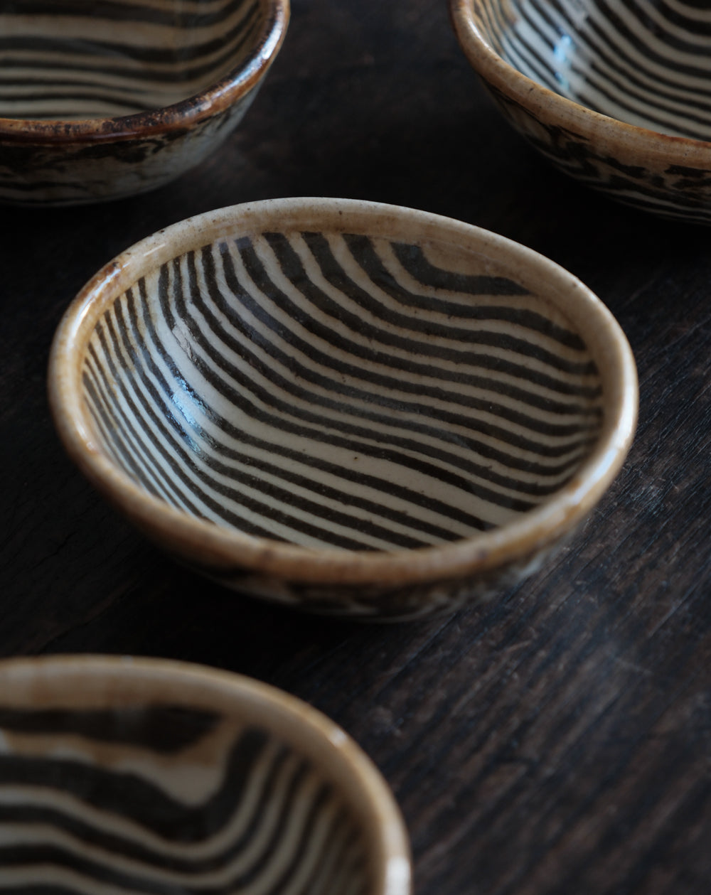 「練上」白土・橢圓小缽