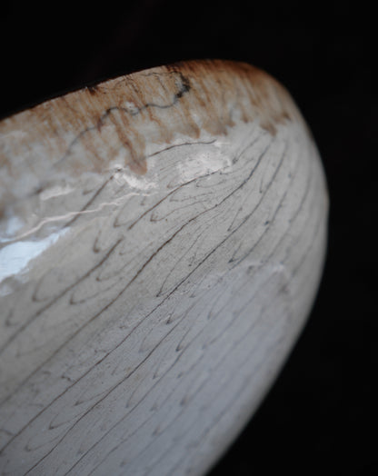 「練上」鶉手紋・橢圓大缽