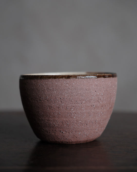 白釉灰紫陶胎・四寸小缽