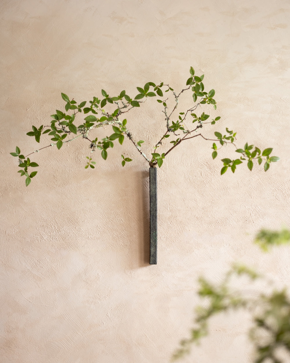 掛花器・綠青 / 36cm