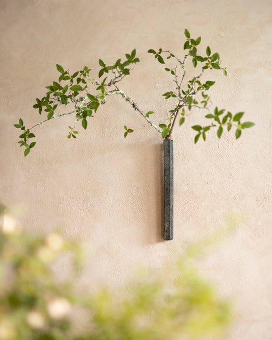 掛花器・綠青 / 36cm