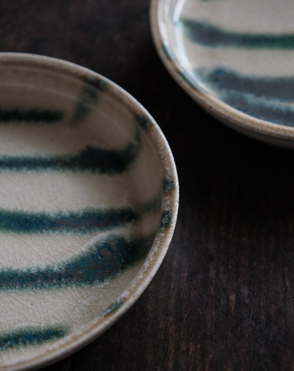 綠釉・七寸丸皿