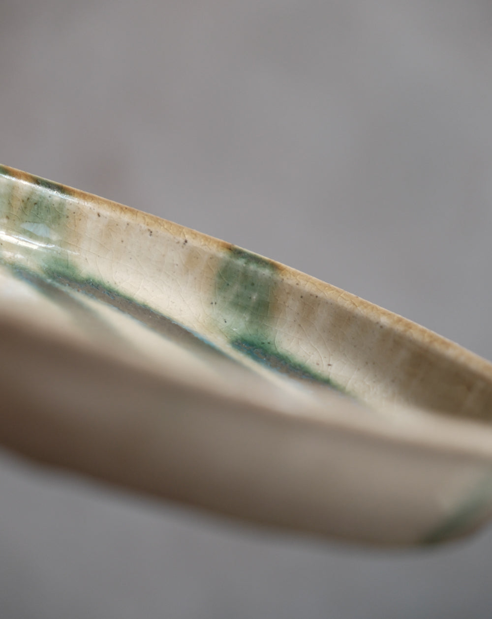 綠釉・七寸丸皿