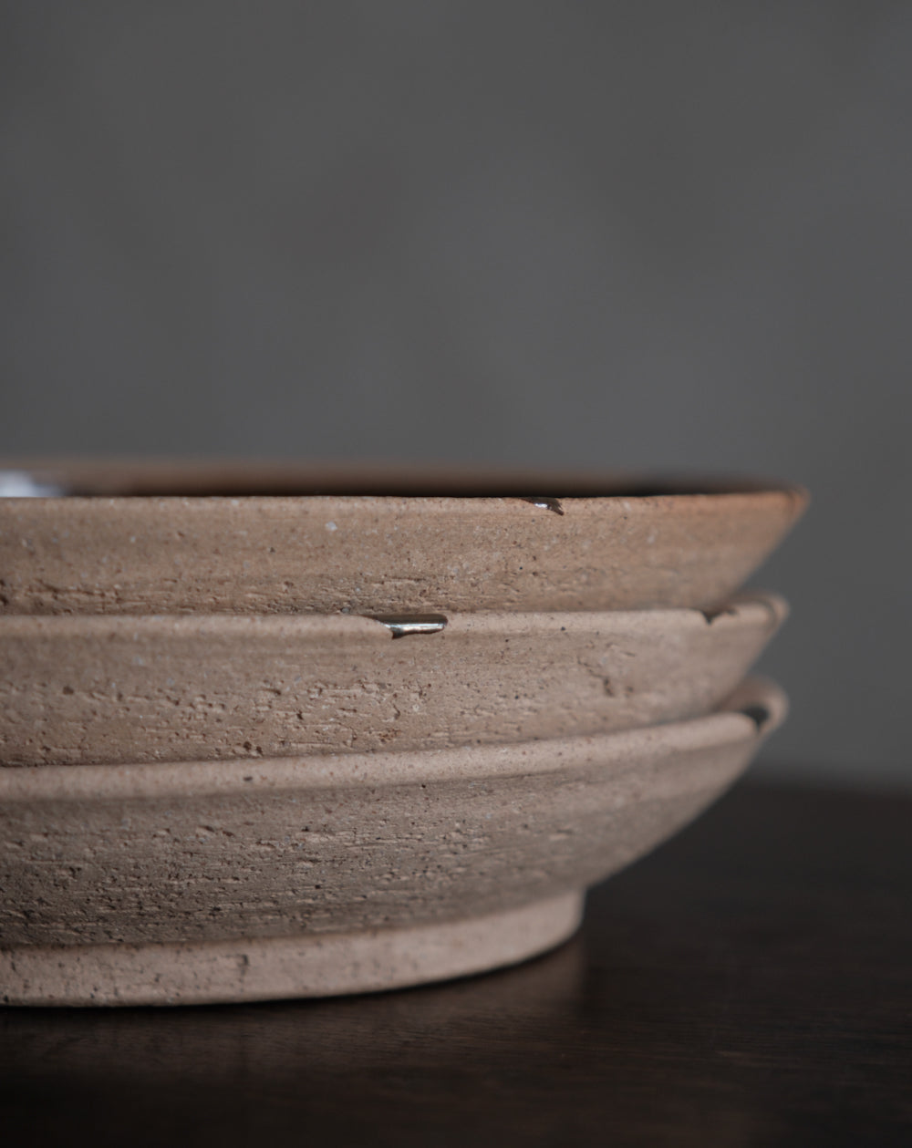 黑柿釉・八寸皿