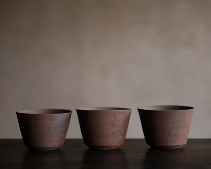 筒茶杯・赤