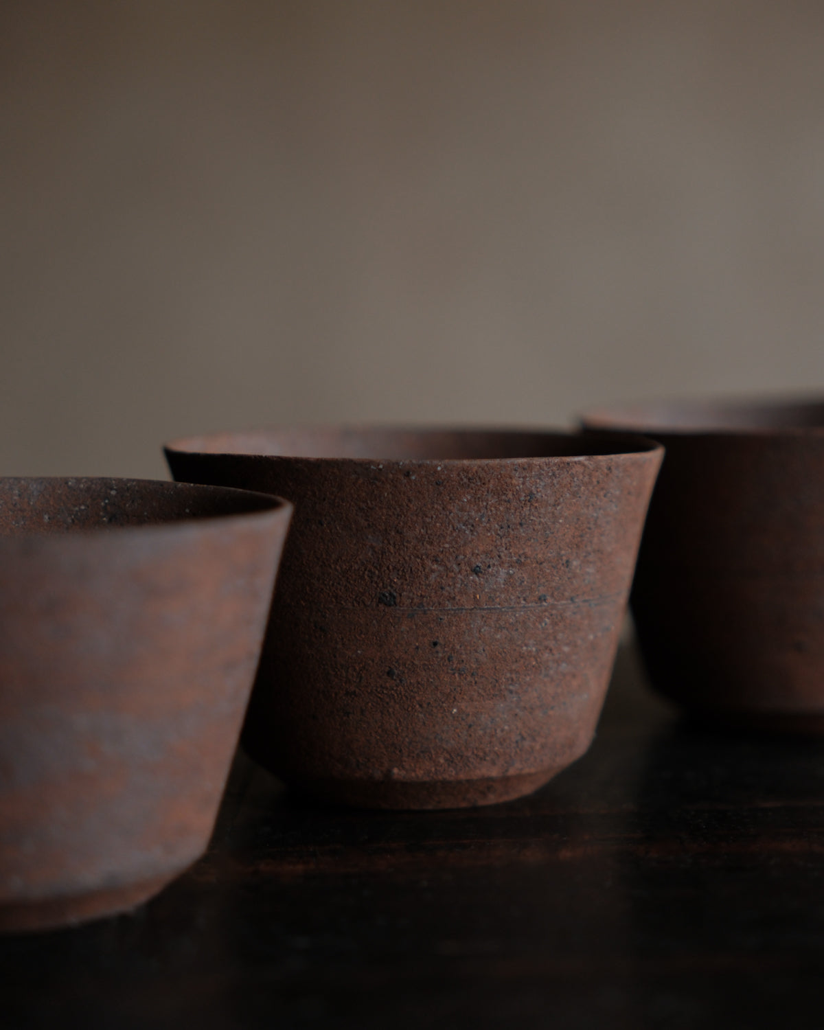 筒茶杯・赤