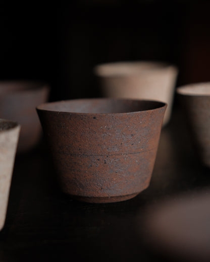 筒茶杯・赤
