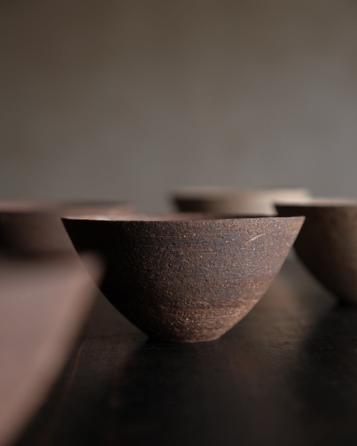 丸茶杯・茶色