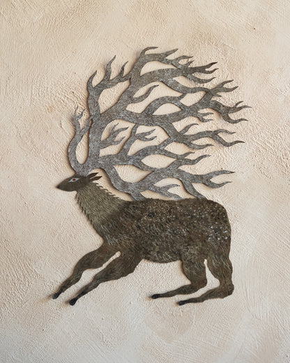 剪紙生物・鹿 XI