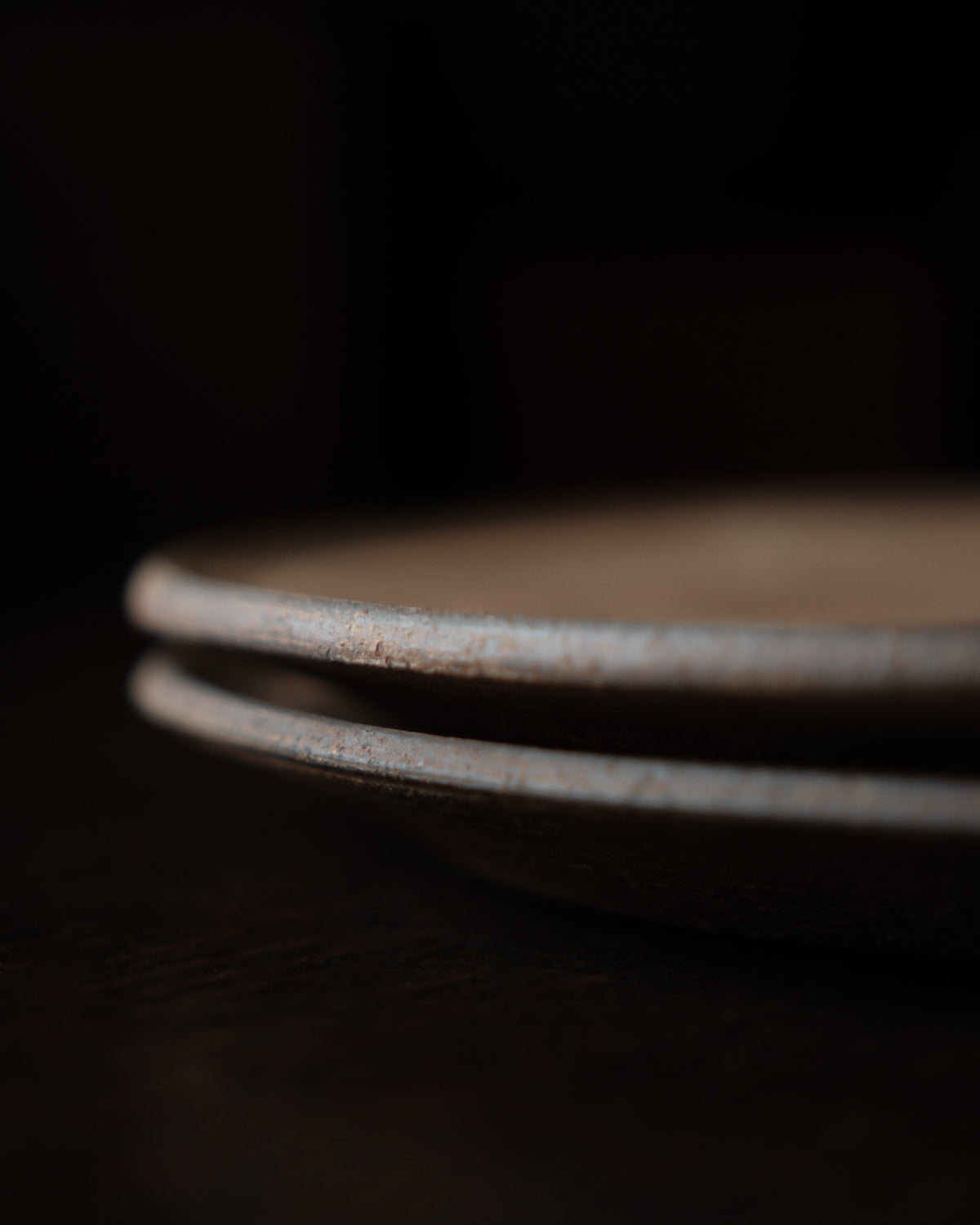 丸平皿・茶色