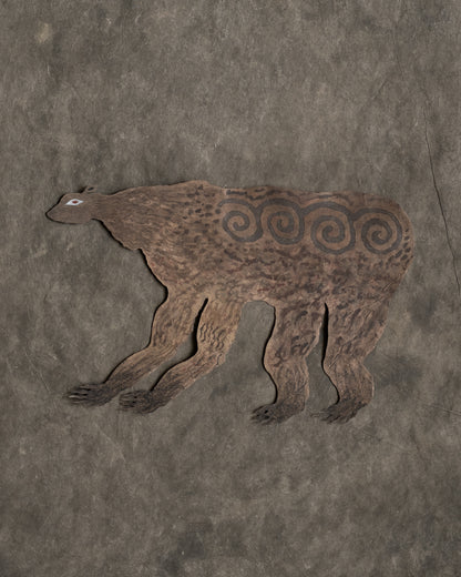 剪紙生物・熊 XXIX