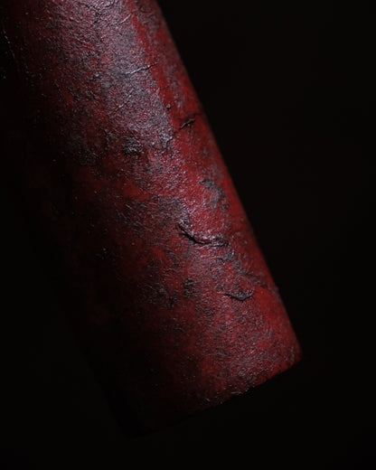 枯花器・拭漆朱