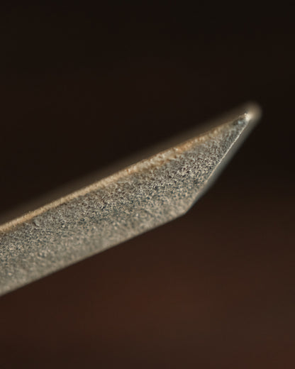 正方形角盤・錫白蒔地 / 18cm