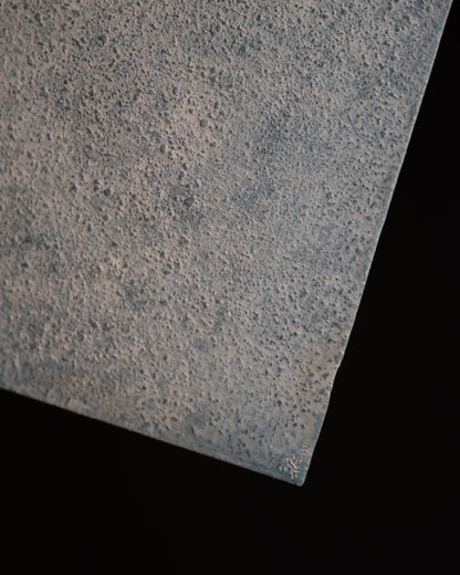 長方形角盤・錫白蒔地 / 27 cm
