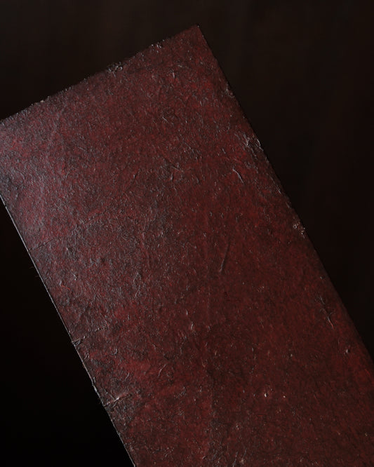 長方形角盤・拭漆朱 / 32cm