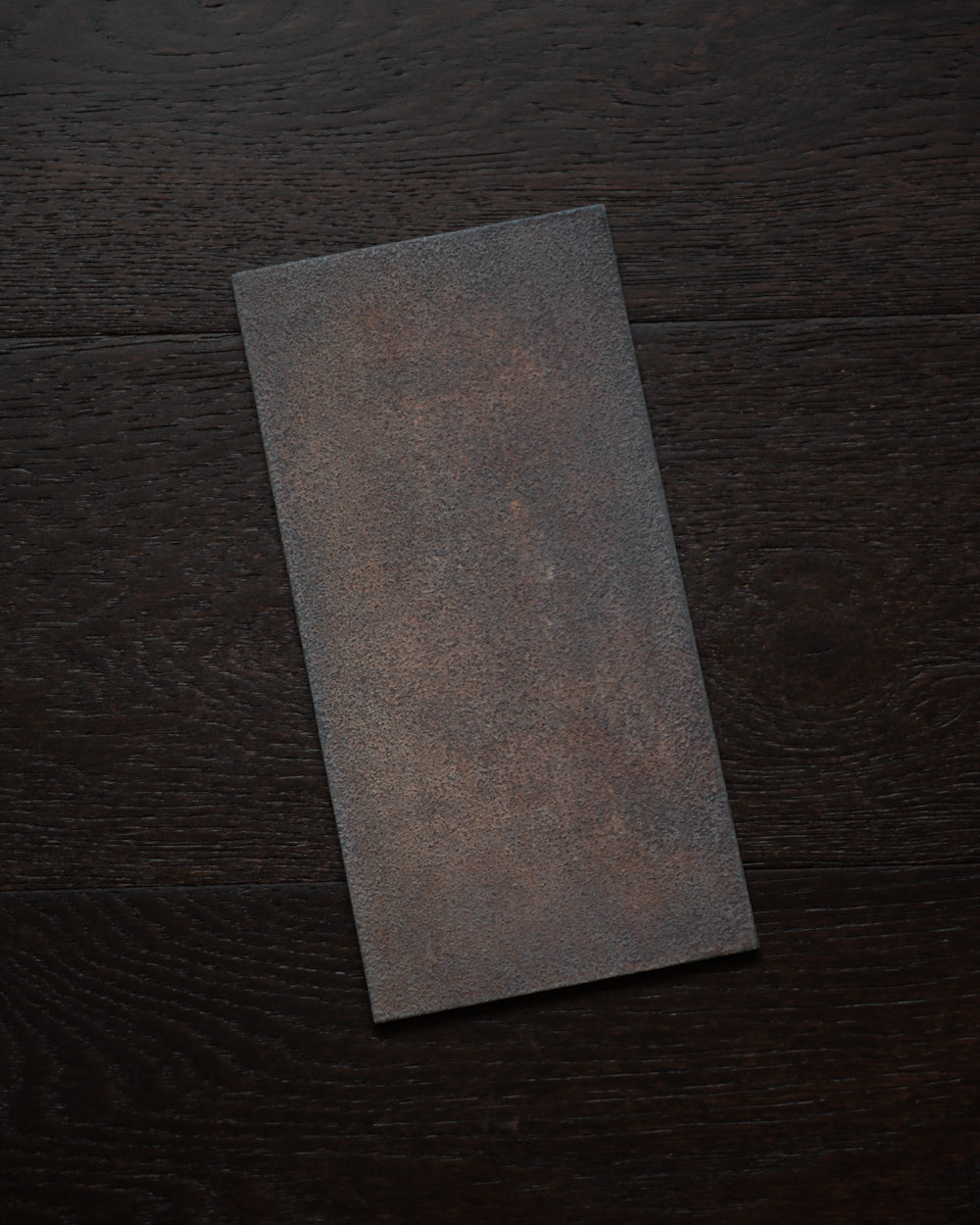 長方敷板・灰蒔地白 / 26cm