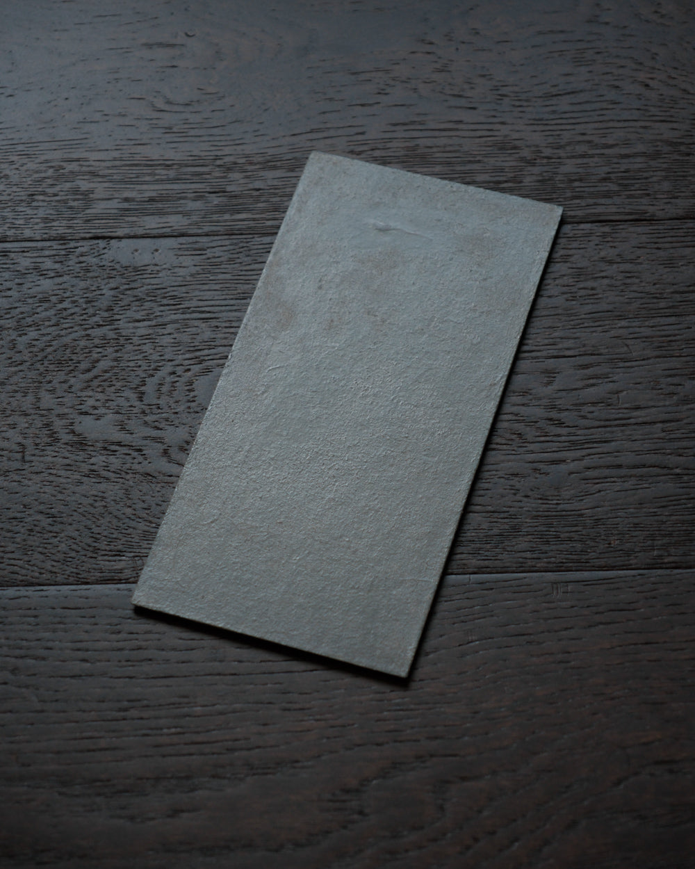 長方敷板拭漆白 / 26cm