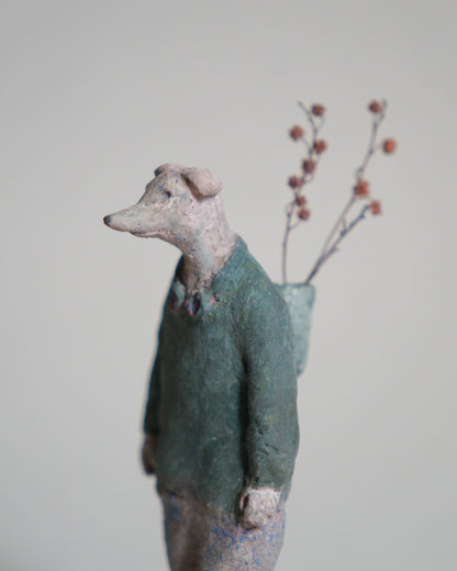 搬運花的犬人