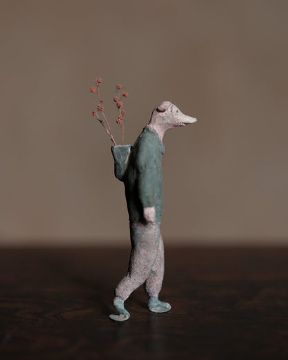 搬運花的犬人