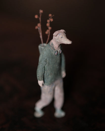 搬運花的犬人