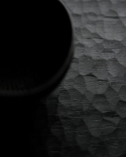 鑿刻木板皿 VIII