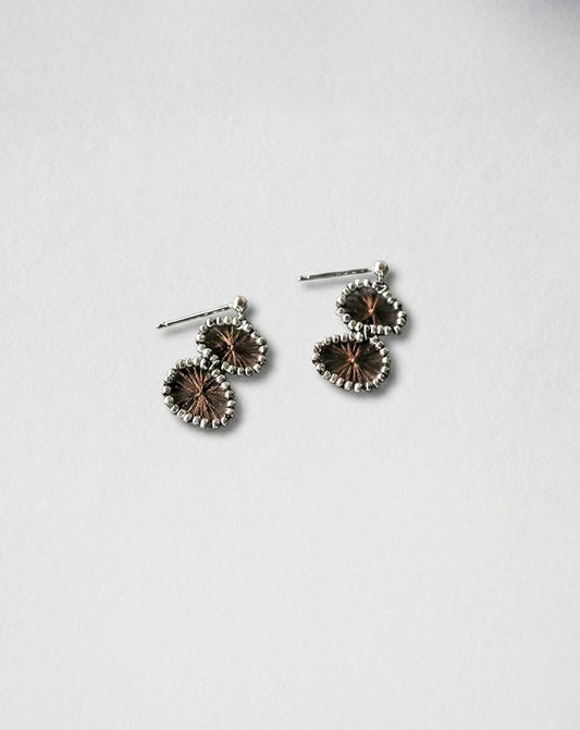 疊石 A｜風花耳環 09