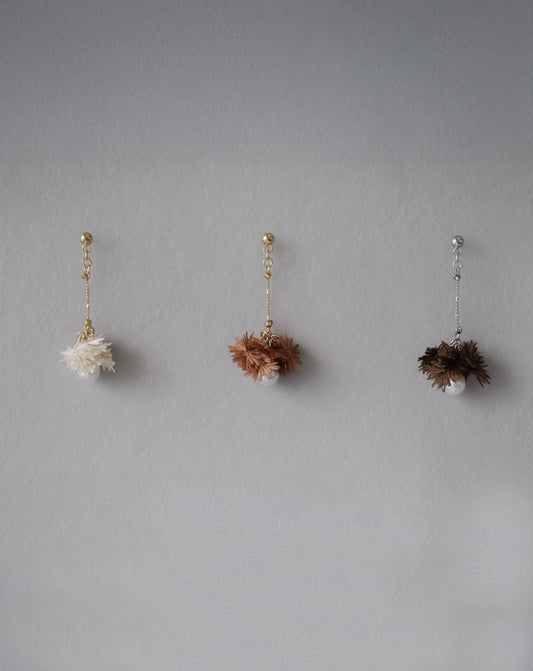 snow 垂墜珍珠｜風花耳環 06