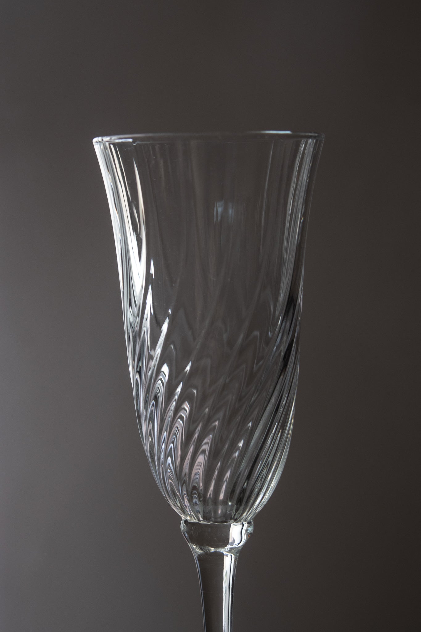 波紋細口高腳玻璃杯